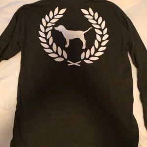 PINK long sleeve campus tee